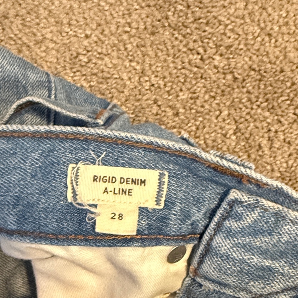 Madewell Denim Frayed Hem Skirt - Picture 3 of 4